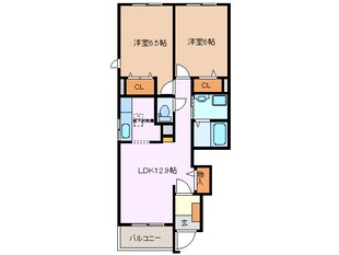 川越富洲原駅 徒歩7分 1階の物件間取画像